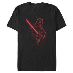 Men's Star Wars: A New Hope Darth Vader Red Saber T-Shirt