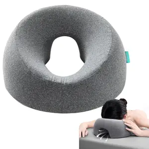 Down Pillows for Massage Table, Massage Headrest for Bed,  Pillow for  Sleeping, BBL Pillow After   Eye  & Vitrectomy , Removable Cover Grey