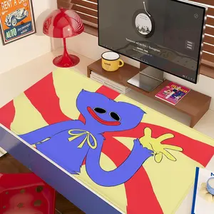 H-Huggy Wuggy Mouse Pad 90x40CM non-slip Gaming Mousepad Gamer E-Sports Mouse Mat Game Mechanical Keyboard XXL Desk Mat