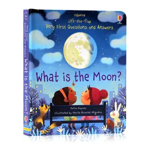 What Is the Moon? Interactive Flap Book, English Enlightenment Reading, Home Bedtime Learning Essential, Science Encyclopedia