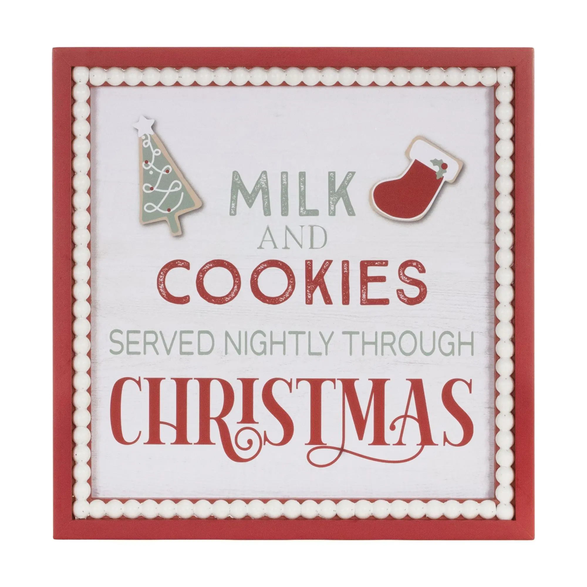 Melrose Milk and Cookies Wall Sign 15"SQ