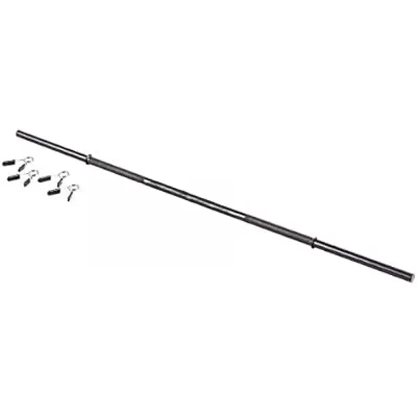 Weight 105 Pound Barbell Weight Set for Home Gym| Adjustable Weight Set with Two Dumbbell Bars and Full 6 Ft Bar, Black
