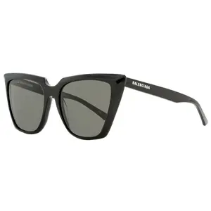 Balenciaga Cateye Sunglasses BB0046S 001 Black 55mm