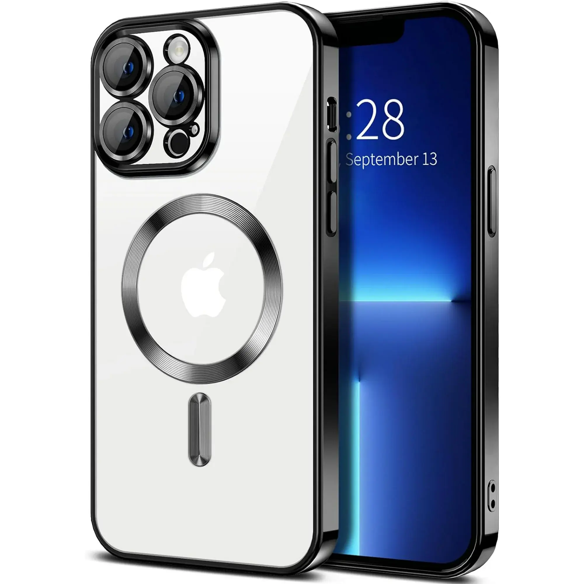 Entronix Case for Apple iPhone 17/16/15/14/13/11 Air/Plus/Pro Max - Luxury Glossy Bumper Cover, [Magnetic] Protective Smartphone Accessories
