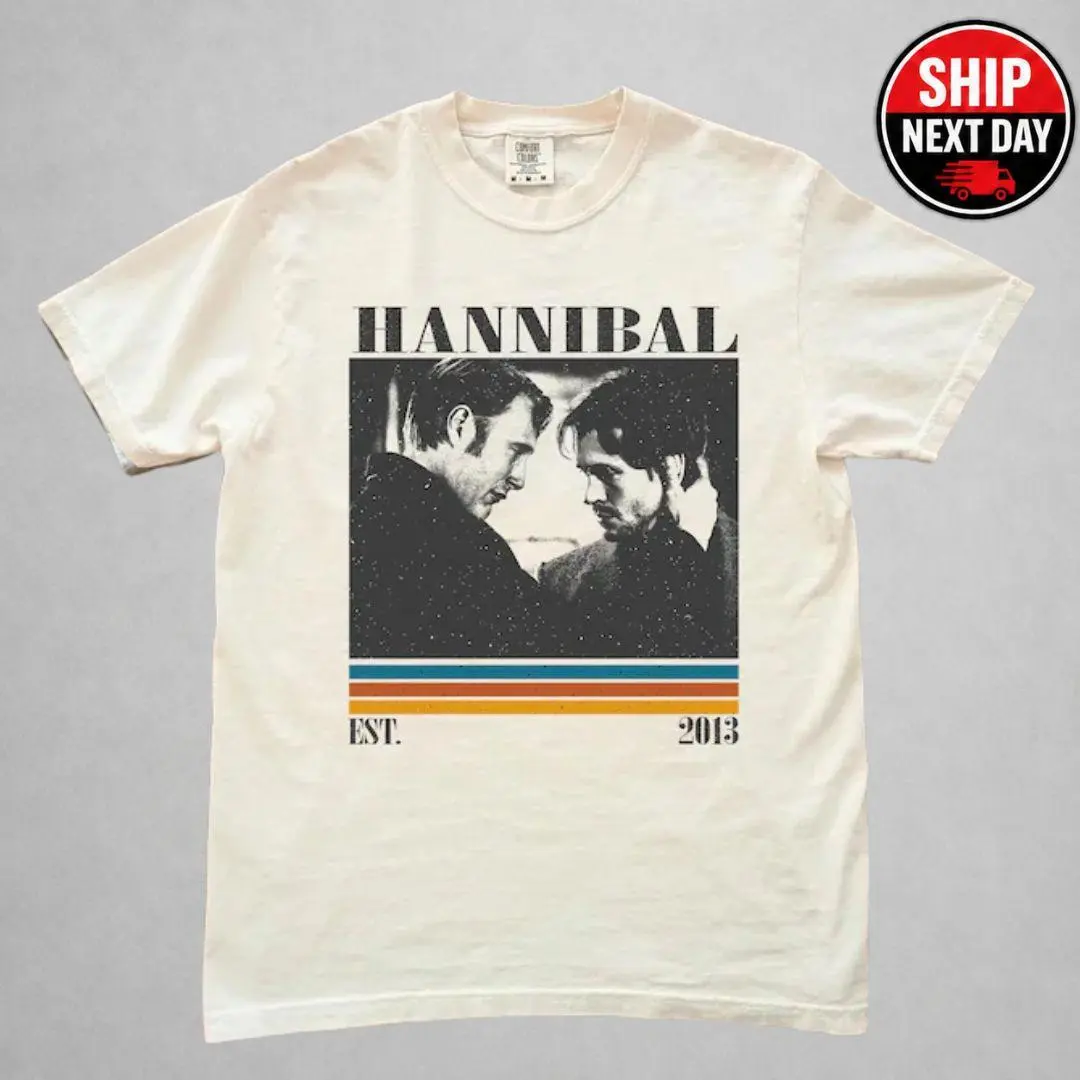 Hannibal TV Series Shirt, Vintage Retro Movie Tee, Hannigram Hannibal Shirt, Hannibal Lecter and Will Graham Tee, Psychological Thriller Graphic Tee, Dark TV Drama T-Shirt, Gift For Horror Fan