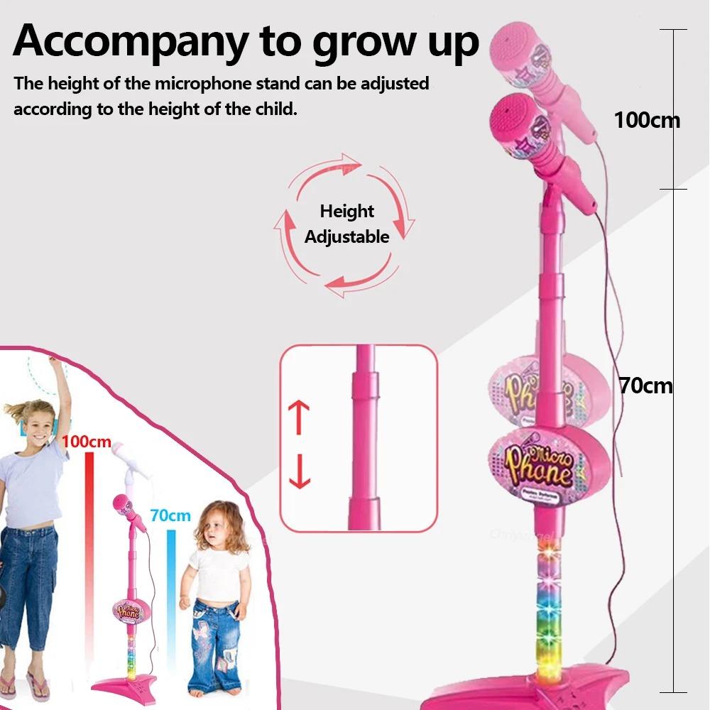 Tiny Singer's Dream! Kids Karaoke Microphone with Stand - Educational Toy & Epic Birthday Gift