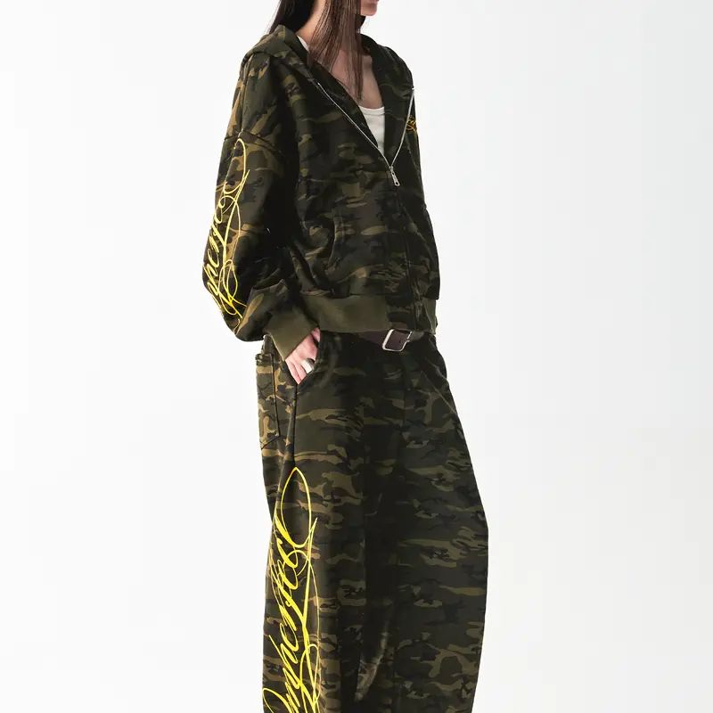 FDR Unisex Script Graphic Hoodie and Sweatpants Set, Matching Hooded Sweatshirt and Relaxed Jogger Pants with Streetwear Style
