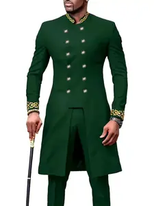 Mature Men's Luxurious Vintage Set, Wedding Business Banquet High-End Ethnic Style, Loose-Fitting All Seasons Clothing