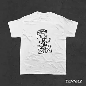 Invader Zim Cartoon T-Shirt, Vintage Cartoon Shirt