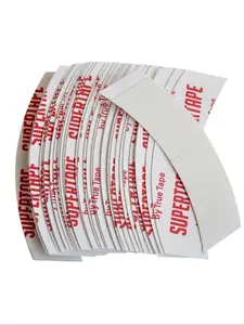 Double-Sided Hair Clips Tape, Hair Extensions Tape, 60 Pieces 1.57x0.31 Inch Strong Hold No Residue, Suitable for Lace Wigs, Salon Use