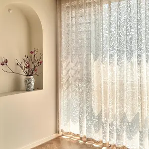 2 Panels White Sheer Curtains, Top Rod Pocket Design, Natural Light Filtering & Room Decorative Window Treatments, Suitable for Living Room, Bedroom, Office, Dining Room, Balcony, Wardrobe, Outdoor Privacy Screen