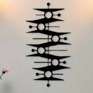 Modern Metal Wall Decor, Artistic Abstract Geometric Circle Design Durable Iron Construction, Modern Abstract Art, Indoor Outdoor Decoration, Perfect Gift Choice, Abstract Pattern