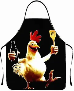 Funny Apron Creative Cooking Grilling Baking Party Apron for Men Women
