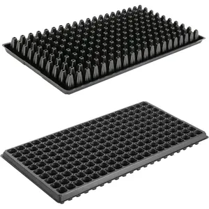 200 Cell Plug Tray, 10 count-Pack Thick Durable Seed Starter Flats Vegetable Fruit Seeds Seedling Plastic Plug Farmer  Trays Propagation