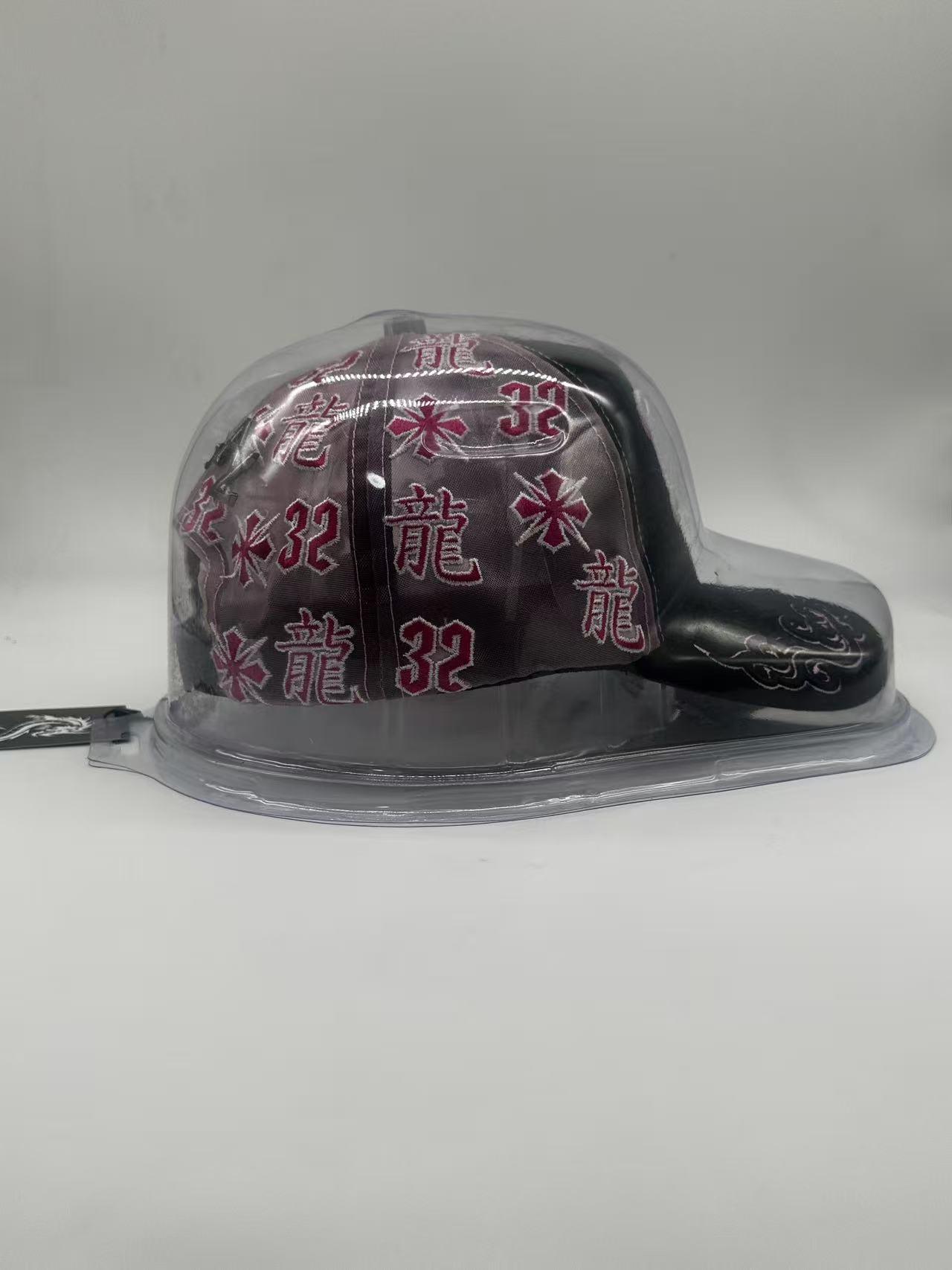 Pink & Black Dragon Embroidery Flat-Brim Cap — Oriental-Style Hip-Hop Baseball Cap: An Essential, Trendy Streetwear Accessory