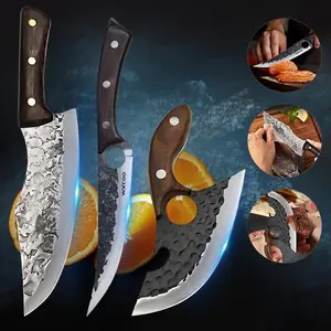 1-3PCS Professional Chef Knife Multipurpose Kitchen Must Have Knives Set Handmade Outdoor Camping Barbecue Unique Knives
