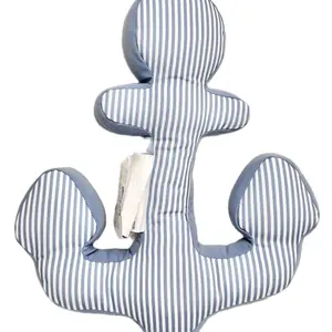 12-inch Anchor Shaped Throw Pillow - Soft Furnishing Pillow