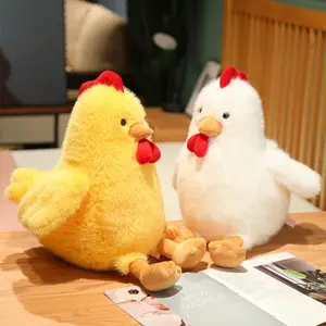 30Cm/11.81In Kawaii Chicken Plush Toy Soft Stuffed Animal Doll Realistic Looking Rooster Doll Soft And Comfortable Home Decoration Plush Gift for Birthday Christmas