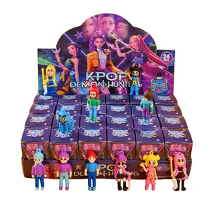 24 Box Set Monster Hunter Blind Box Keychains, Collectible Figure, Beautiful Hanging Decorations with Colorful Bead Chains, Perfect Gift for Collectors