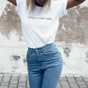 I Need a Coke Zero Minimalist Graphic T-shirt, Unisex Tee, Beverage Lover Shirt, Funny Quote Top, Soft Cotton Tee