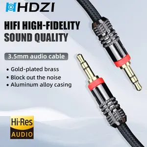 HHDZI 3.5mm Aux Audio Cable, High-End Lossless Sound Quality, Gold Plated Plug, Shielded Structure, for Phone, Computer, Tablet, Car Speaker, Headphone