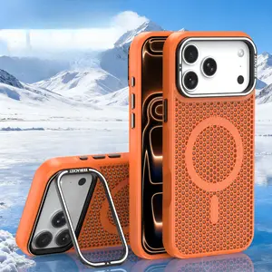 Phone Case - . It Features a Magnetic Lens Holder And a Honeycomb Cooling Design, Compatible with Apple Iphone 16 Pro Max And 17 Pro Max, As Well As Iphone 15, 14, 13