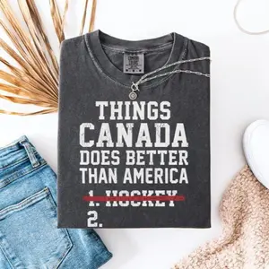 Funny USA Hockey Shirt, Things Canada Does Better Than America, unisex shirt