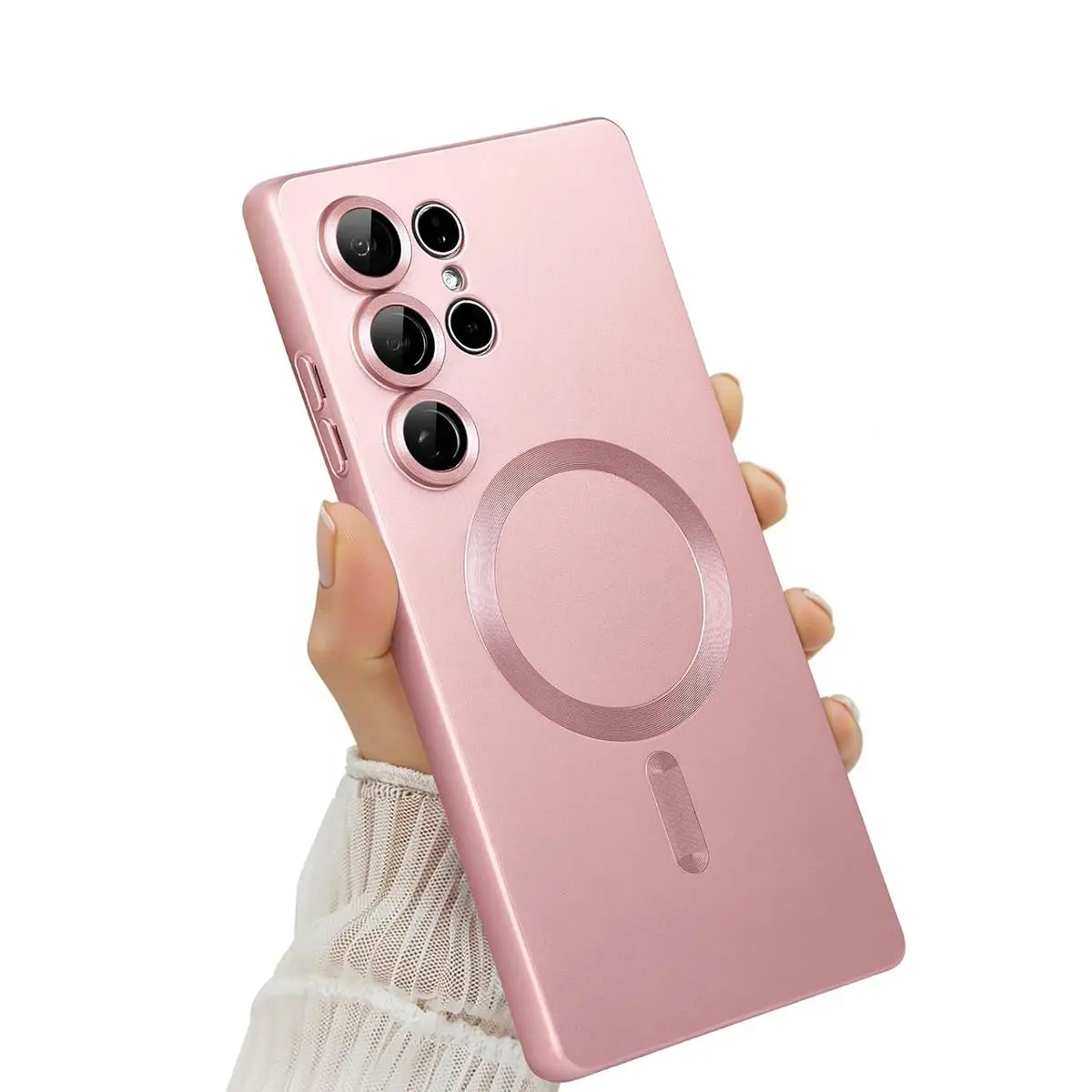 Magnetic Smartphone Protector Case for Samsung Galaxy S26 S25 S24 S23 S22 Ultra Plus, Matte Soft TPU Shockproof Cellphone Cover with Camera Protection, MagSafe-Compatible Slim Silicone Wireless Phone Accessory#MothersDayGift, Accessories, Casing summervib
