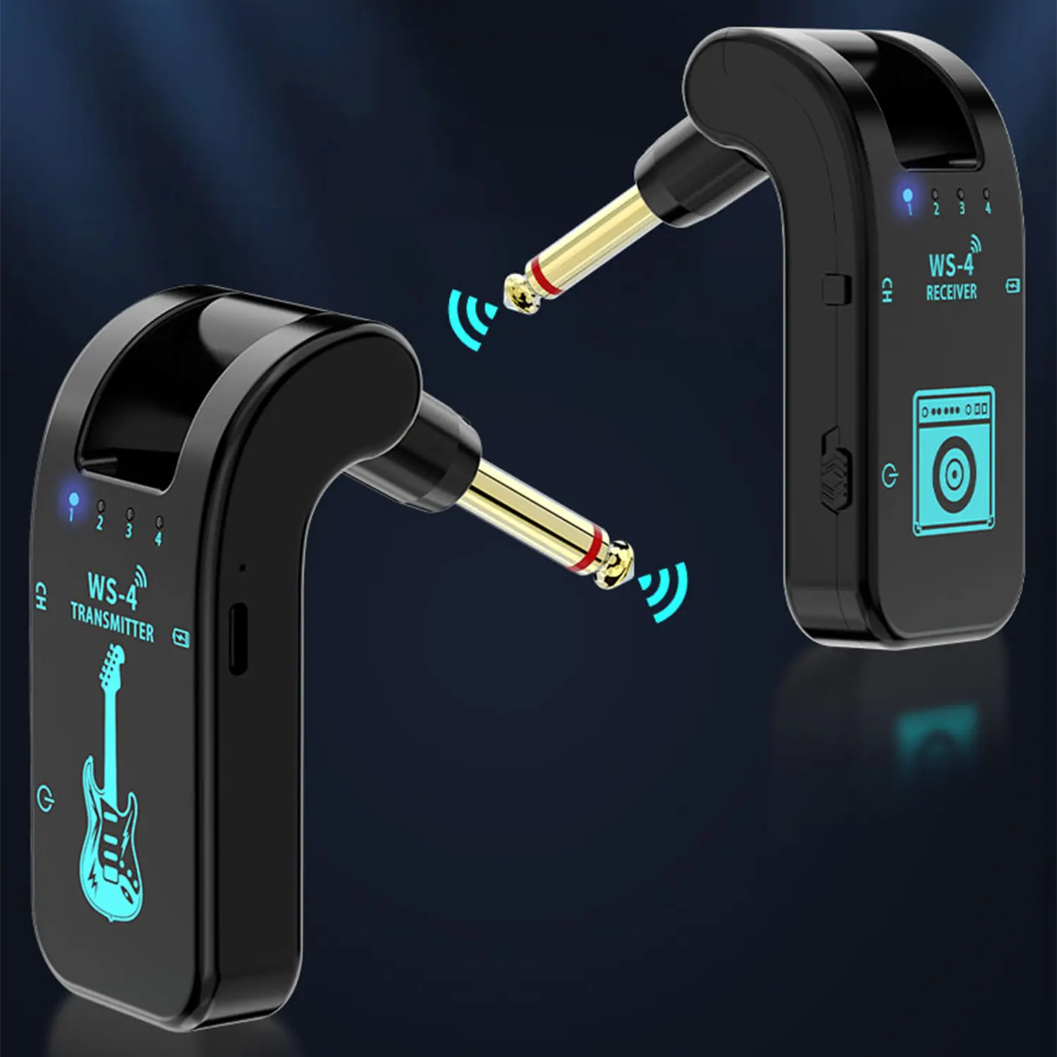 2.4G Wireless Transmission System for Guitar with Wireless Transmitter And Receiver