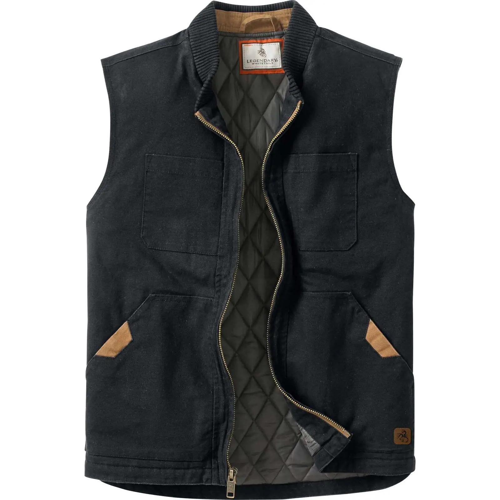 Legendary Whitetails Men's Cotton Canvas Cross Trail Workwear Vest - Menswear, Sleeveless, Zipper-Equipped, Pocketed Casual Top Legendary Whitetails Men's Cotton Canvas Cross Trail Workwear Vest - Menswear, Sleeveless, Zipper-Equipped, Pocketed Casual Top