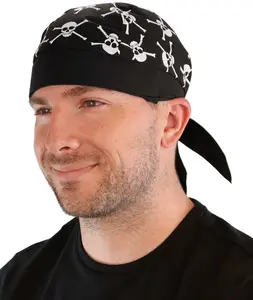 Classic Skull Caps - Skull and Cross Bones - Glow In The Dark