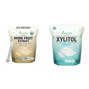 Durelife Monk fruit extract 5oz - birch xylitol 2.5lb Flavor Natural