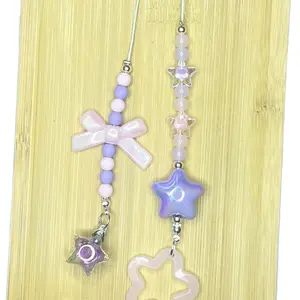 Blythe Pull String Set of 2 Kawaii Style with acrylic beads for OOAK