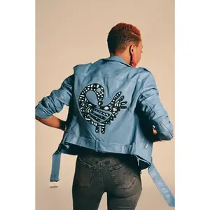 SANKOFA Adinkra Moto Jacket