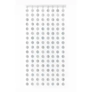 Disco Foil Doorway Curtain with Hanging Disco Balls