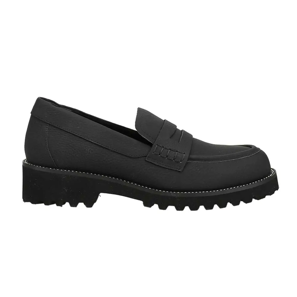 VANELi Womens Zayna Slip On Lug Sole Loafers Casual - Black