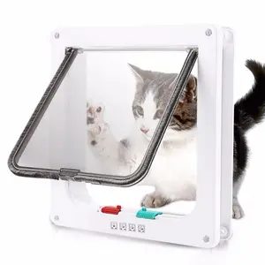 Secure 4-Way Locking Dog And Cat Flap Door - Easy Access For Pets And Added Security For Your Home