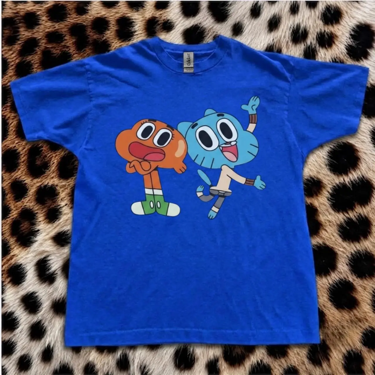 Gumball And Darwin With Cartoon Characters T-Shirt – Retro Cute Aesthetic Top