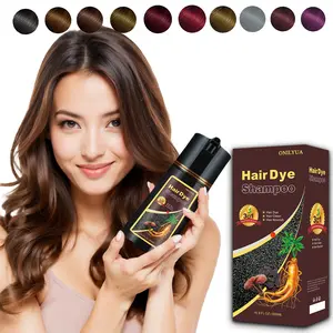 Blonde brown hair dye, hair color shampoo for men and women, 16.9 fl oz, safe and natural para canas (black)professionally semi permanent hair dye