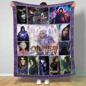 Viktor Arcane Woven Blanket, Gaming Blanket, LOL Blanket, Video Game Tapestry, Moba Game Wall Hanging, Game Lover Gift, Gamer Blanket