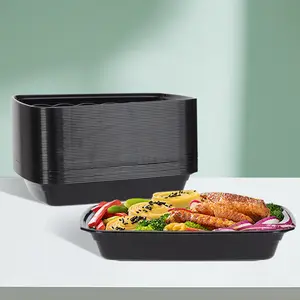 50-Pack Biodegradable Sugarcane Fiber Clamshell Food Containers Eco-Friendly Microwave Safe, Leak-Proof Disposable Takeout Boxes for Restaurant, Party, Meal Prep