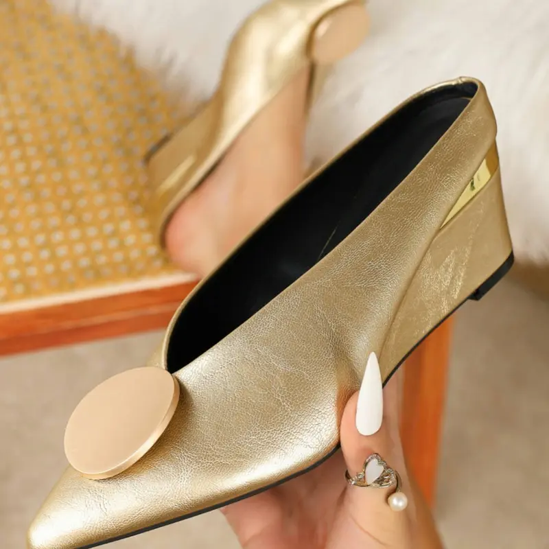 Women's Thick Sole Rubber Wedge Sandals, Breathable Comfort Multifunctional Shoes, High-End Casual Fairy Wedge Sandals for Vacation and Daily Wear, Wedges Footwear