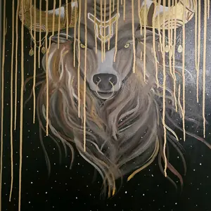 30x40 oil painting "Taurus Bull"
