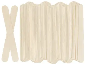 100Pcs Jumbo Wooden Craft Sticks Popsicle Stick 6” Long x 3/4”Wide Treat Ice Pop for DIY Crafts, Home Art Projects, Classroom Supplies