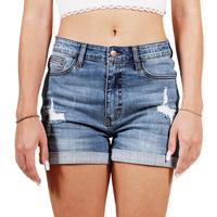 Rolled Hem-Light Blue