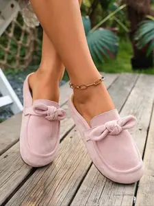 Thick Sole Boken Hollow Out Breathable Sandals, Low Top Slip-On Women's Shoes, Anti-Slip Round Toe, Classic Versatile Design
