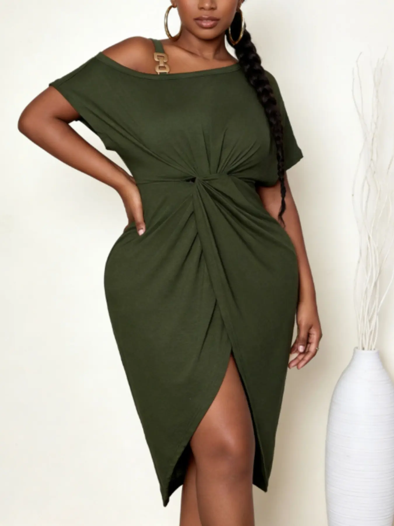 green emerald velvet dress Amazon.com: LALAGEN Plus Size Maxi Dress for Women Casual Short Sleeve  Ruffle Flowy High Low Summer Long Dress Army Green 1X : Clothing, Shoes &  Jewelry main image 0