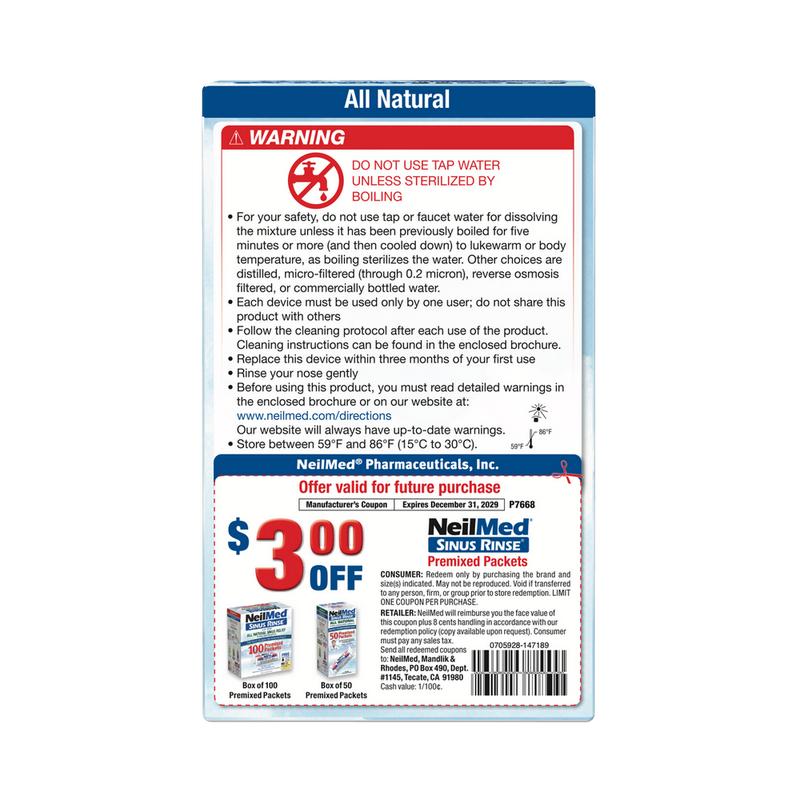 NasaFlo Neti Pot with 60 Packets