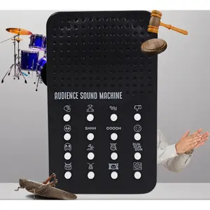 16-in-1 Portable Audience Sound Machine - Applause, Boos, Crickets & More! Handheld Sound Effects for Pranks, Parties, Presentations, or Classroom Fun. Battery Powered.