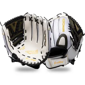Franklin 8067572 12 in. Windmill Black & White PVC Softball Glove